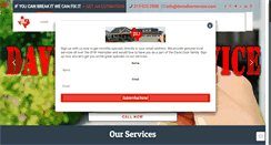 Desktop Screenshot of davisdoorservice.com