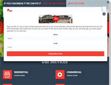 Tablet Screenshot of davisdoorservice.com